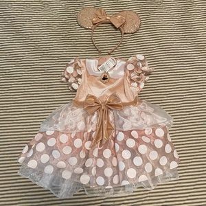 2T Rose Gold Minnie Mouse Halloween Costume